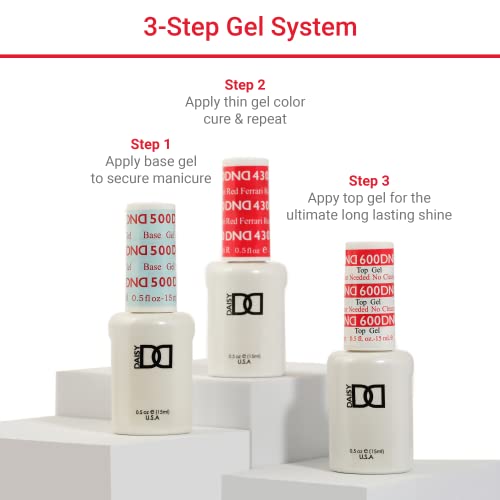DND Gel Polish Set, Blue Collection, UV/LED GelPolish and Air Dry Nail Lacquer, Matching Chip-Free Polish Duo, 0.5 Fl Oz Each