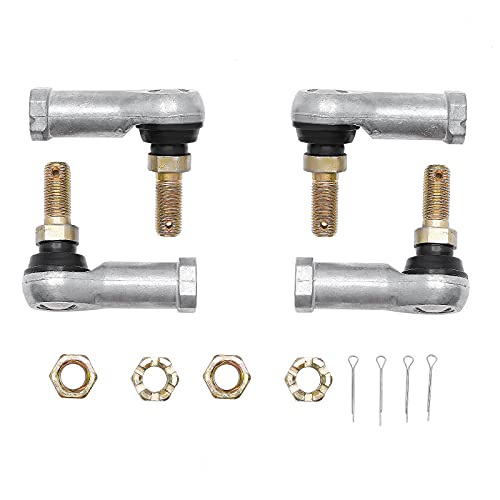 Tie Rod End Kit, Compatible With 2000-2017 Honda Rancher 350/400 / 420 | Ball Joint, Compatible with 03-17 Honda Rincon 650/680, 1989-1990 Honda Pilot 400, Driver Left & Passenger Right Side, 2 Sets - size: 2000-2006 Honda Rancher 350