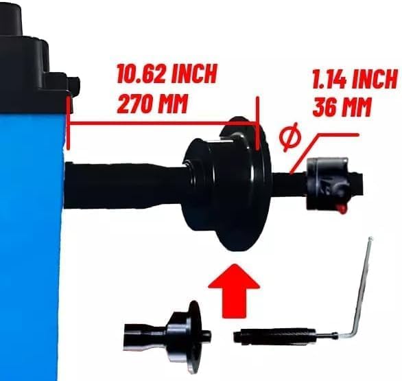 ME-T500 2.0 HP 24" Tire Changer Machine and ME-B620 Wheel Balancer Tire Changing and Repair Equipment with Precision Balancing Combo for Auto Shops Tire Centers - color: Blue500+620