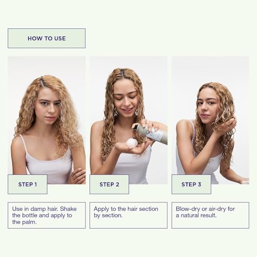 Maria Nila Styling Mousse, Hold 4/5, Gives Volume & Reduces Static Hair, Antioxidant Preserves Hair Color, 100% Vegan & Sulfate/Paraben free