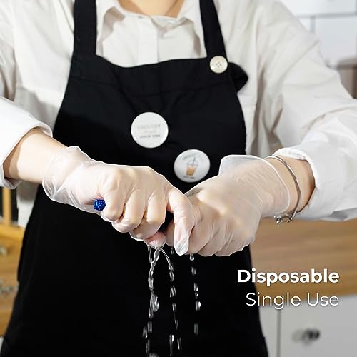 Karat [XL - 1,000 ct] Clear Vinyl Disposable Gloves, Powder-Free, Great Fit, Tear-Resistant for Multi-Purpose (FP-GV1009)