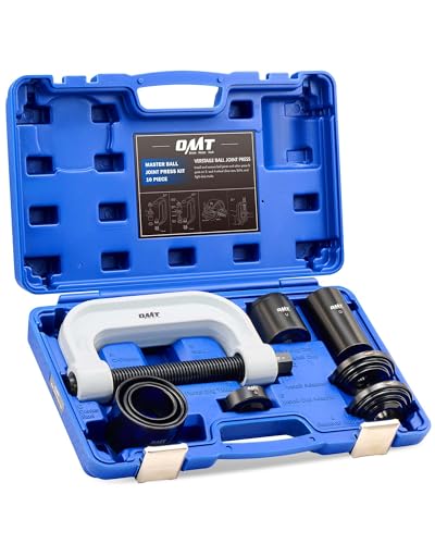 OMT Ball Joint Press Kit, Ball Joint Removal Tool with 4x4 Adapters | Heavy Duty Ball Joint Tools for Most 2WD and 4WD Cars and Light Trucks, White C-frame - color: white C-frame