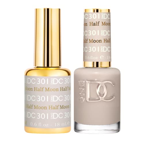 DND Gel Polish Set, Gray Collection, UV/LED GelPolish and Air Dry Nail Lacquer, Matching Chip-Free Polish Duo, 0.5 Fl Oz Each