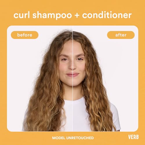 VERB Curl Conditioner - Soften, Define + Hydrate - Frizz Control + Curl Retention - Vegan, No Parabens or Harmful Sulfates