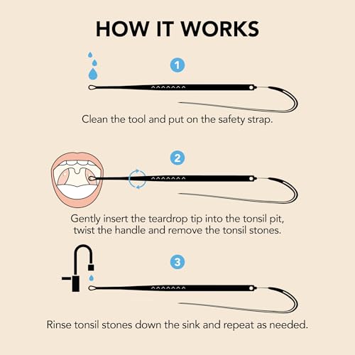 Tonsil Stone Remover Kit | Safe and Easy Tonsil Stone Removal - Made in USA - 3 Tip Sizes