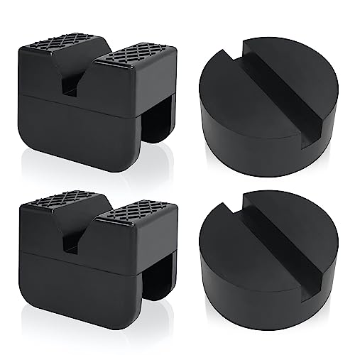 TONDA Jack Stands 3 Ton 1 Pair and Jack Pads 2 Pack and Jack Stand Pads 2 Pack