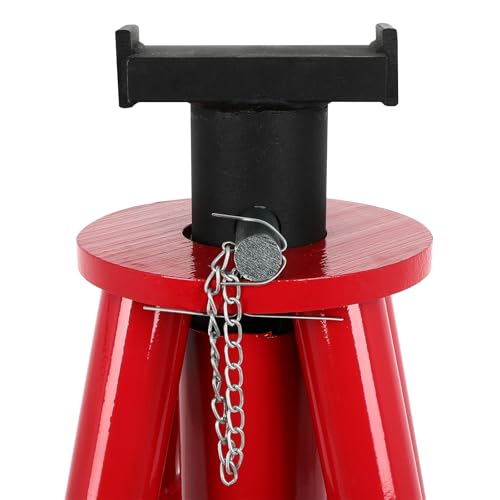 ECCPP Pin Type Jack Stand Heavy Duty 10 Ton Red | for Car Truck Lift Red Working Pressure 62 Mpa
