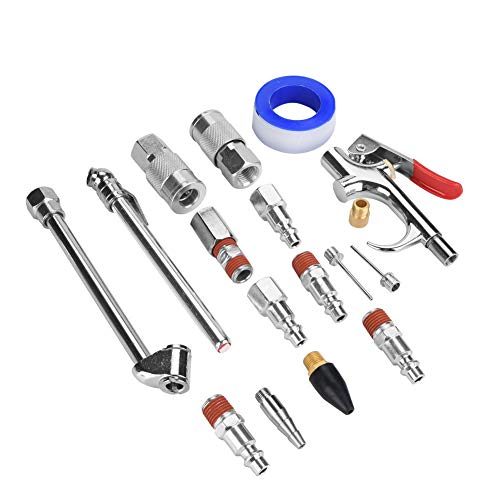 20Pcs Compressor Fittings Kit, Easy, Purpose Pneumatic Tools, for Automotive Repairing, Maintenance,
