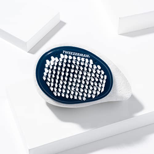 Tweezerman Exclusive Dual Surface Nail Brush & Callus Combo, Evening Blue