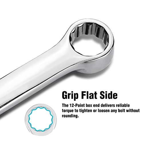 DURATECH 16mm Extra Long Ratcheting Wrench, Metric, CR-V Steel - size: 16mm