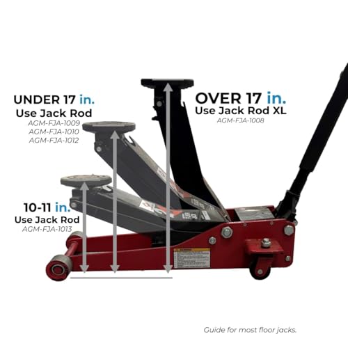 AGM Jack Rod XL Support Bar – 3.5 Ton Locking Bar | Jack support bar, XL design, 24-inch travel, pickup truck and SUV compatible - size: 3.5 Ton XL