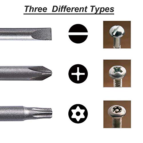 VESTTIO Phillips Slotted Torx Bit Set, 10-Piece, 4-Inch, Magnetic S2 | Assorted screwdriver bits, S2 alloy steel, 1/4 inch hex shank, magnetic tips, fit power screwdriver drill impact driver - size: 3SL4TX3PH / 4 inch