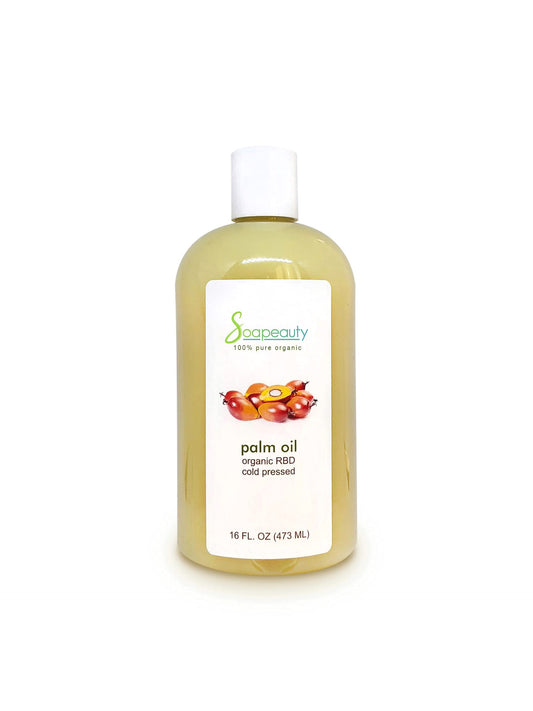 Soapeauty PALM OIL RBD CARRIER COLD PRESSED 100% PURE NATURAL 4 OZ TO 1 GALLON (48 OZ (3 PINT))