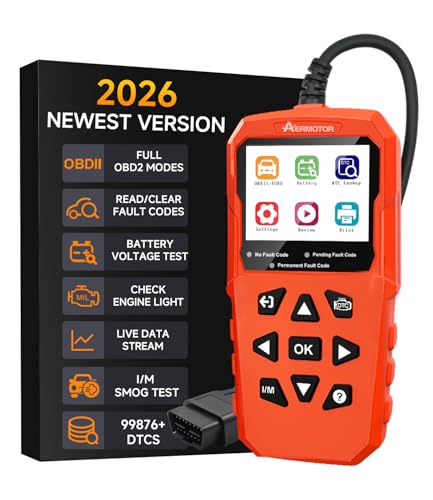 OBD2 Scanner,V880 Car Scanner Diagnostic Tool, Check Engine Code Reader | Graphic Live Data, Freeze Frame,Mode 6, Mode 8, Atuo Scan Tool for All OBD II Protocol Vehicles Since 1996,Red - color: red