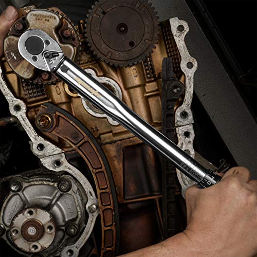 EPAuto 3/8-Inch Drive Click Torque Wrench 10-80 Ft-lb./ 13.6-108.5 Nm | 3/8-Inch Drive Click Torque Wrench 10-80 ft-lb. / 13.6-108.5 Nm 1.5" Wx1 Dx14.5 H - size: 3/8 Inch Drive (10-80 ft.-lb.)