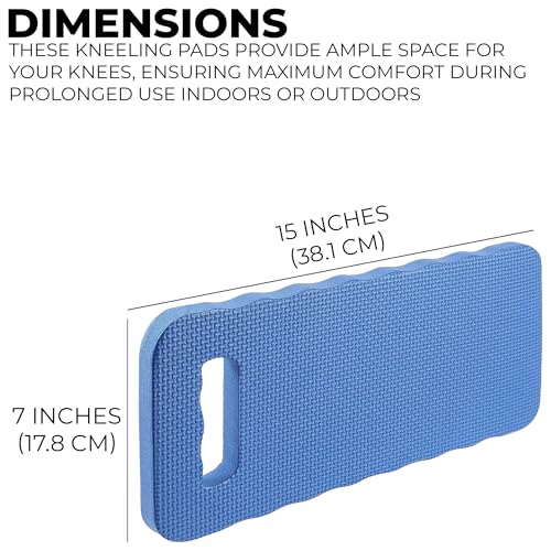Black Duck Brand Large Kneeling Pads 15" x 7" for Gardening, Cleaning & Repairs – 3 Pack – Waterproof, Lightweight & Durable for Indoor & Outdoor Use - size: 3 Kneeling Pads
