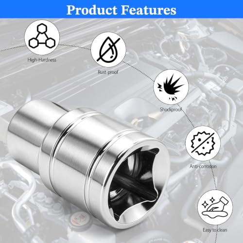 2 Pcs 1/2" Drive 12mm Shallow Impact Socket | Anti-Rounding 12 Point Design, Square Chamfered Opening, Easy Removal of Axle Nut - color: Shallow, size: 12mm