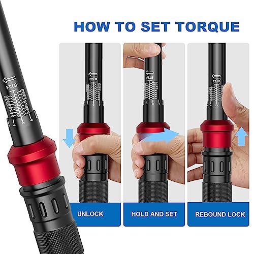 SUERCUP 1/4" 3/8" 1/2" Torque Wrench - 20-240In.Lb, 5-45Ft.Lb, 10-170Ft.Lb - size: 1/4"&3/8"&1/2" 20-240In.Lb&5-45Ft.Lb&10-170Ft.Lb