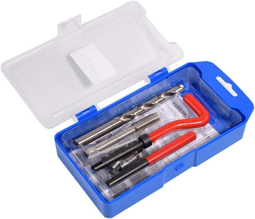 M10 X 1.5 Thread Repair Kit, Metric Helicoil Kit with HSS Drill Bit, 10PC Wire Thread Inserts - size: M10 x 1.5mm