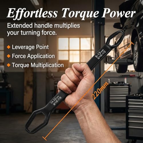 Universal Double Ended Wrench Set, 3mm-22mm Wrench Double-Head Self-Tightening Adjustable Wrench,Multifunctional Sink Tool Set for Home,Plumbing, Automotive Repair, Multi Size Bolt Removal,4PC - color: 4 Pcs