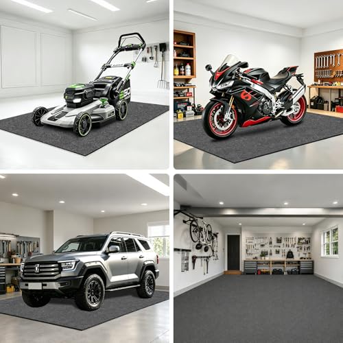 Garage Floor Mat for Under Golf Cart,7'4''X8'4'' Oil Spill Garage Mats | Non-Slip Backing,Absorbent,Contain Liquid,Waterproof,Protect Driveway Garage Surface,Washable Reusable,ATV/Motorcycle Parking - size: Garage Floor Mat 7'4'' x 8'4''-1PK