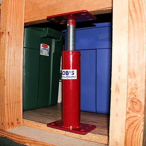 BISupply House Jacks for Leveling Crawlspace 3 Pack - 12 to 16 inch Adjustable Support Beam Basement Jack Post - Floor Lifting Joist Beam Brace for Cellar Ceiling - Screw Pole Jack - size: 12-16 Inch (3 PACK)