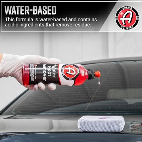 Adam's Water Spot Remover - Hard Water Stain for Glass, Shower Doors, Paint, Windows, Car Detailing, Calcium, Magnesium & Soap Scum Remover - style: Combo Kit