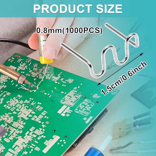 1000PCS 0.8mm Plastic Welding Rods | Hot Staples Plastic Repair Machine, Fix Repair Car Bumpers and Crafts - size: 0.8mm
