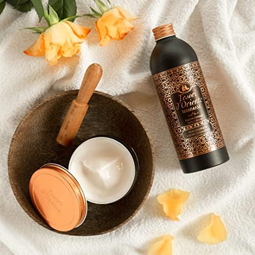 Tesori d’Oriente Bubble Bath for Women, Foaming Bath, Bath Bubbles for Women Relaxing, Luxurious Body Wash for Women & Skin Care - 500 Ml-16.91 us Fl Oz- [Italian Import ]-(Hammam)