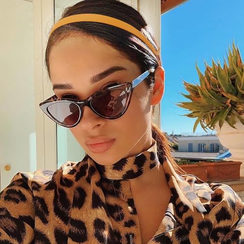 TOBATOBA Headbands for Glasses Wearers 10Pcs, Sunglasses Headband for Women Girls, No Headache Headband Flex, Comfortable Headbands Non-slip, Square Headband, Matte Plastic Headbands No Pressure