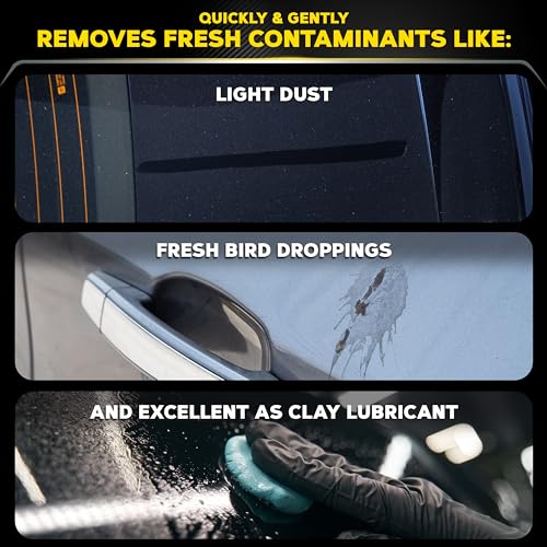 Meguiar's Quik Detailer, Mist & Wipe Car Detailing Spray, Clear Light Contaminants and Boost Shine with a Quick Detailer Spray that Keeps Paint and Wax Looking Like New,32 oz. | Mist & Wipe, Clear Light Contaminants, Boost Shine, Keeps Paint and Wax Looki