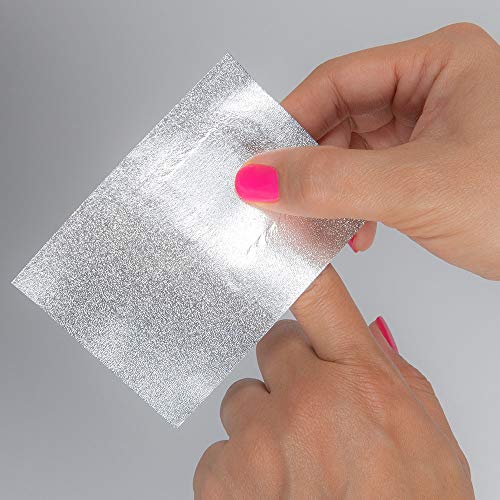 ForPro Professional Collection Expert Embossed Gel Polish Removal Wraps, Pre-Cut with Cotton Pad, Remove Gel Polish, Acrylics, & Nail Art, 4" L x 2.9" W, 500-Count