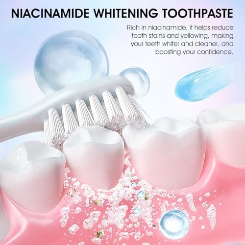 2PCS Niacinamide Whitening Toothpaste, Niacinamide Toothpaste, Whitening Teeth, Fresh Breath, Remove Tooth Stains