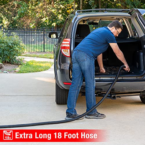 Shop-Vac 5 Gal 5.5 HP Wet/Dry Vacuum, Wall Mount, 9522236 | 25ft Long Reach (18ft Hose+7ft), 14 Attachments & Accessories, Compact & Portable, Ideal for Garage, Car, Workshop & Jobsite - size: 5 gallon
