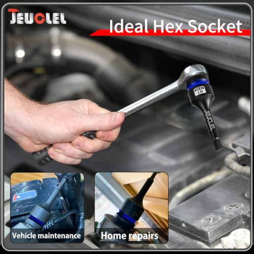 7mm Hex Impact Bit Socket, H7 1/2" Drive Allen Socket, Cr-Mo Steel | 3-Inch, Lengthen Hex Screwdriver Adapter for Electric Ratchet Wrenches Fastening Screws, Socket Wrench, Head Drill - size: 1PC | H7 7MM