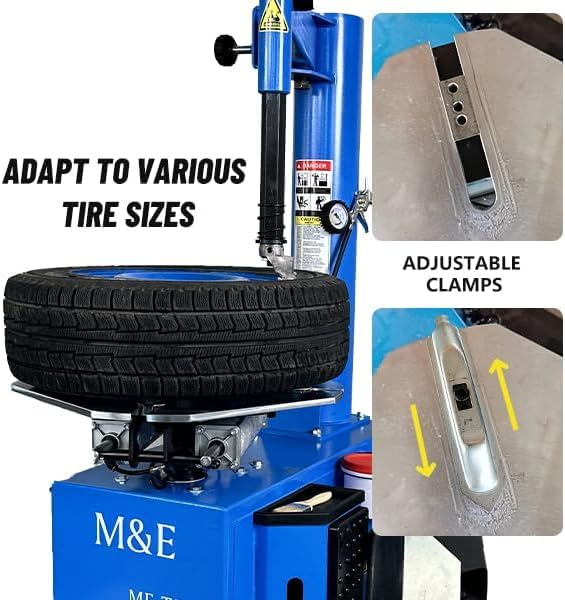 2.0HP Swing Arm 24" Clamping Tire Changer Wheel Changer Machine Tires Machine Wheel Balancer Tire Changer Machine Combo (ME-T500+B620)