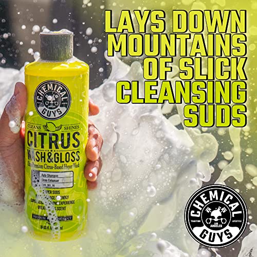 Chemical Guys, Ultimate Car Wash Bucket Kit, Dirt Trap, Mitt, Soap & Lid | Grit guard sinks debris to the bottom so it stays off your paint; a complete starter setup for safe at-home washing - style: HOL133