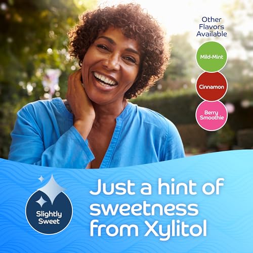 Oracoat XyliMelts for Dry Mouth Night Time or Day - Moisturizing Dry Mouth Adhering Discs, Sugar Free with Xylitol, 40 Count - 6 Pack, Slightly-Sweet Flavor, 8-Hour Relief