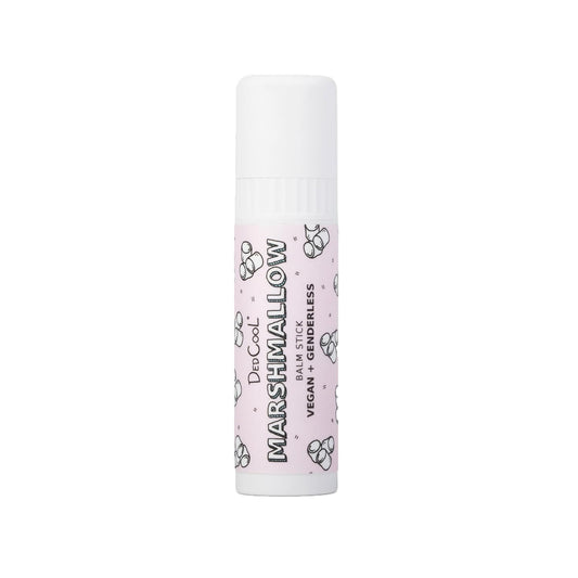 DedCool Lip Balm Stick (Marshmallow) Jumbo, Vegan, Flavored, Coconut Oil Lip Balm, Long Lasting, Moisturization, Hydrates Dry & Chapped Lips, Vegan, Natural, Clean, Non-Toxic, Fragrance For All