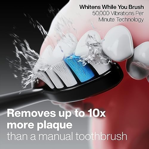 Aquasonic Duo Series PRO – Ultra-Whitening Electric Toothbrush Set – 5 Modes & Smart Timers – Premium Travel Cases & 10 Proflex Brush Heads – ADA Accepted Toothbrushes