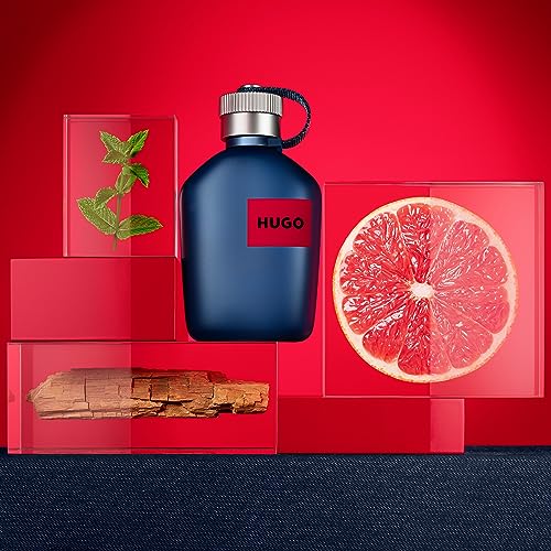 Hugo Boss Hugo Jeans Eau de Toilette – Aromatic Men's Cologne – With Notes of Grapefruit, Peppermint & Sandalwood Accord – Long Lasting Fragrance