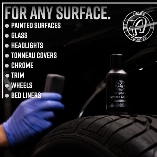 Adam's UV Graphene Ceramic Coating Kit Without UV Flashlight - 10H Ceramic Coating for Cars with UV Glow Technology, 7+ Years of Shine, Gloss & Protection for Car Boat RV Motorcycle - size: Standard Kit