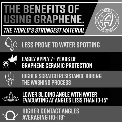Adam's UV Graphene Ceramic Coating Kit Without UV Flashlight - 10H Ceramic Coating for Cars with UV Glow Technology, 7+ Years of Shine, Gloss & Protection for Car Boat RV Motorcycle - size: Standard Kit