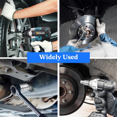 2 Pcs 1/2" Drive 12mm Shallow Impact Socket | Anti-Rounding 12 Point Design, Square Chamfered Opening, Easy Removal of Axle Nut - color: Shallow, size: 12mm