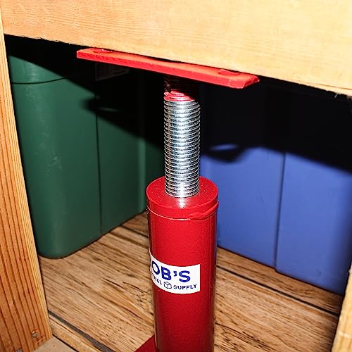 BISupply House Jacks for Leveling Crawlspace 4 Pack - 12 to 16 inch Adjustable Support Beam Basement Jack Post - Floor Lifting Joist Beam Brace for Cellar Ceiling - Screw Pole Jack - size: 12-16 Inch (4 PACK)