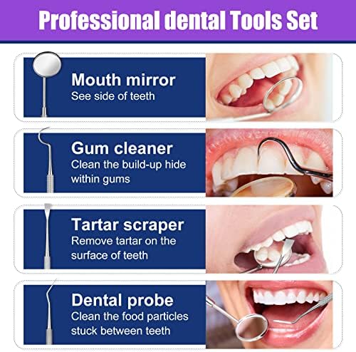 Tooth Repair Kit, Moldable Tooth Filling Repair Kit with 4 Dental Tools, Fixing The Missing and Broken Tooth Replacements, Make You Smile Confident Again