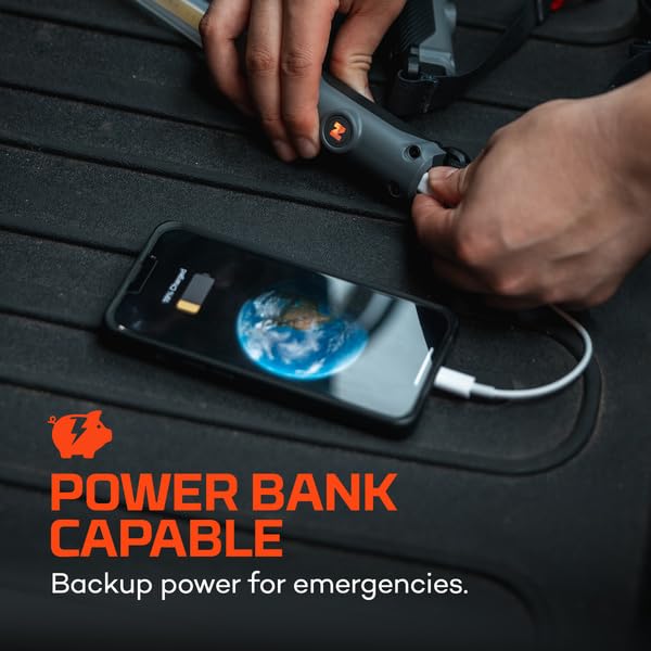 NEBO Bando 1K Automotive Work Light | 1000 Lumens, 6 Light Modes, USB-C Rechargeable, Hands Free Lighting, Power Bank, IPX4 Water Resistant, Emergency, Safety