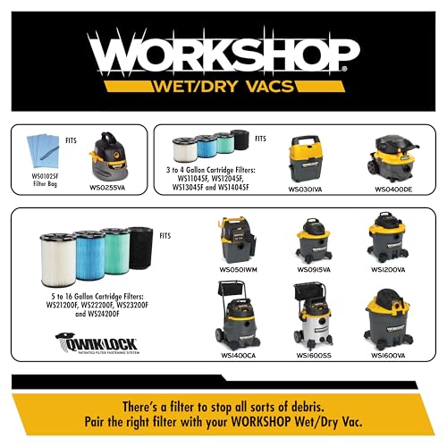 WORKSHOP Wet/Dry Vacs WS12501A 1-1/4-in. Dusting Brush Vacuum Attachment - size: 1-1/4"