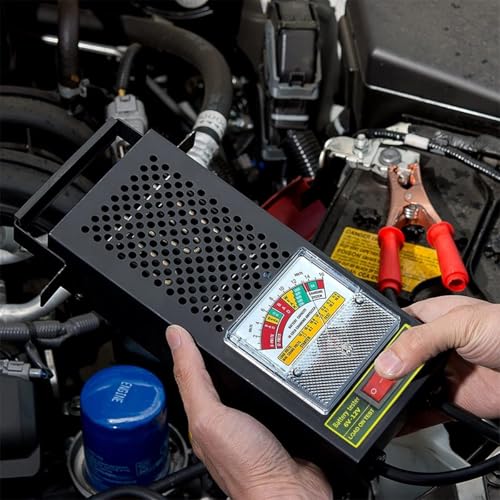 Car Battery Load Tester, 6V-12V Battery Alternator Checker with Voltmeter & Alligator, Versatile Automotive Charging System Diagnosis for All Batteries, Universal for Vehicles