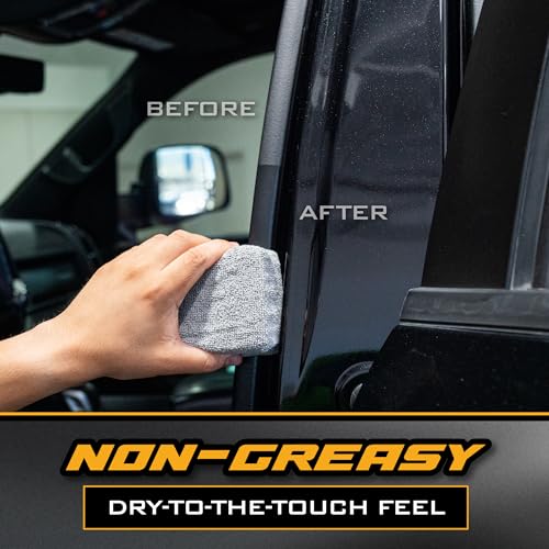 Chemical Guys, Black Trim Restorer Gel for Exterior Plastic & Rubber, 16 oz | Controlled gel restores a deep black finish to faded exterior trim, plastic and vinyl, dries non-greasy - style: 16 Oz